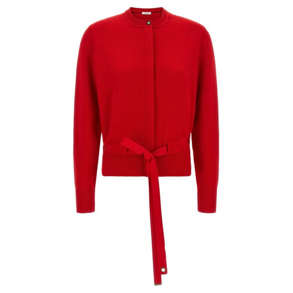 Ferragamo Red Cashmere Women's Cardigan